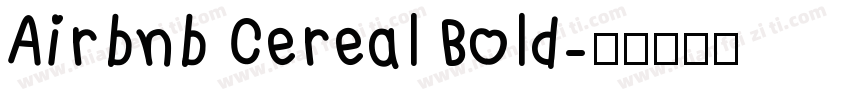 Airbnb Cereal Bold字体转换